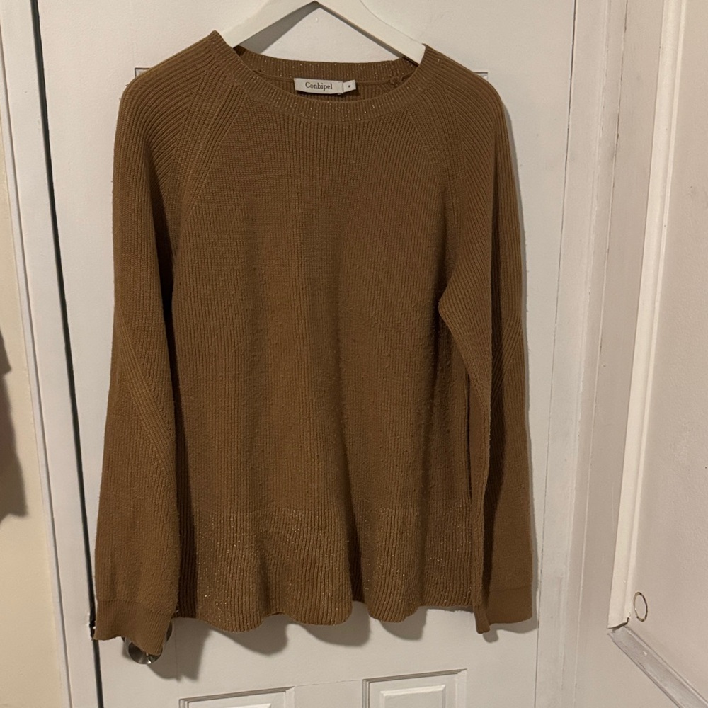 Conbipel Women's Brown Crewneck Sweater